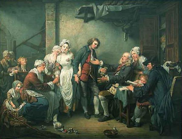 Jean Baptiste Greuze l accordee de village